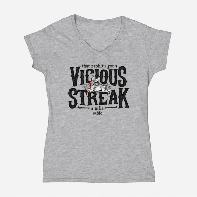 Vicious Streak-womens v-neck tee-pufahl