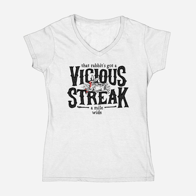 Vicious Streak-womens v-neck tee-pufahl