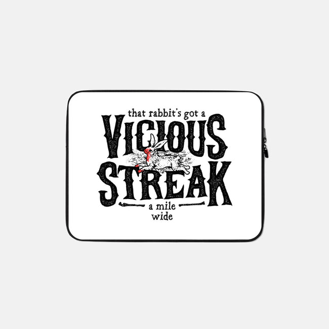 Vicious Streak-none zippered laptop sleeve-pufahl