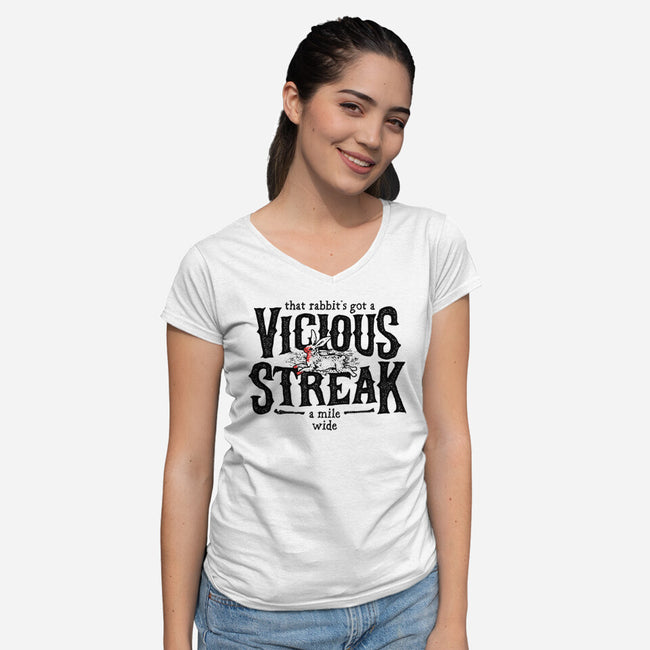 Vicious Streak-womens v-neck tee-pufahl