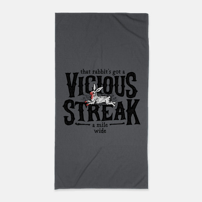 Vicious Streak-none beach towel-pufahl