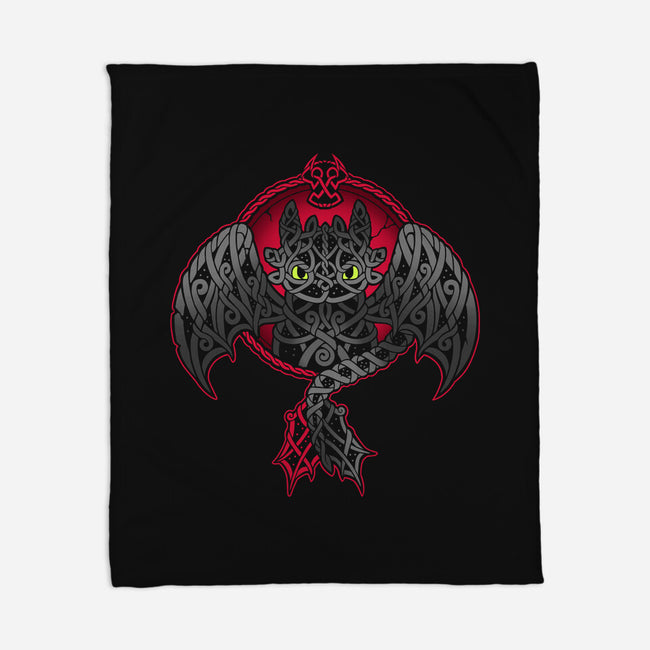 Viking Fury-none fleece blanket-Geekydog