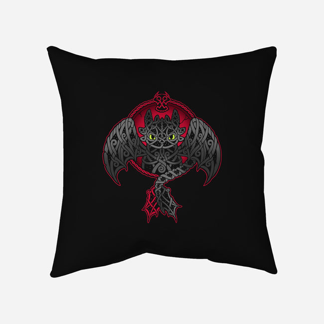 Viking Fury-none removable cover w insert throw pillow-Geekydog