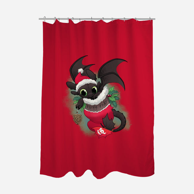 Viking's Stocking Stuffer-none polyester shower curtain-DoOomcat
