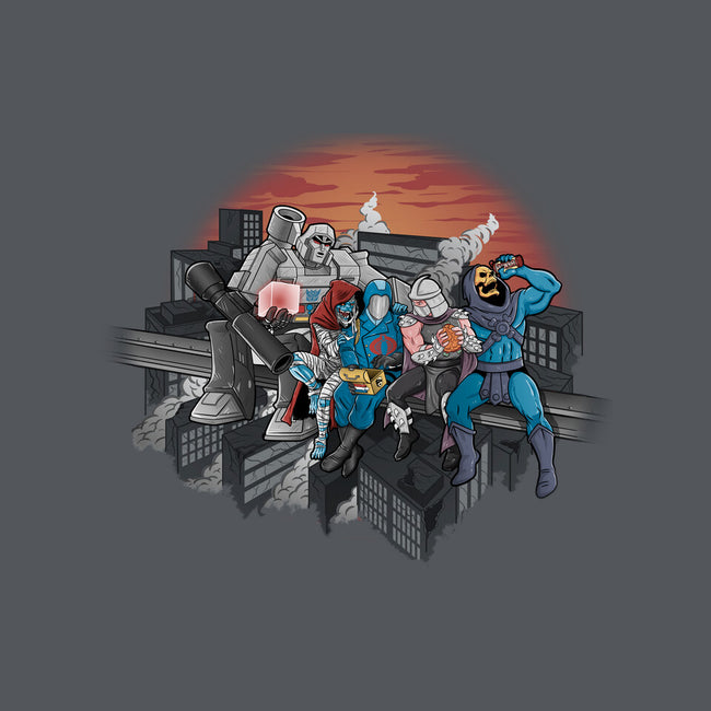 Villains Atop a Skyscraper-none polyester shower curtain-Skullpy