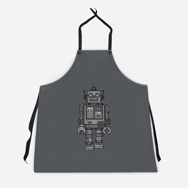 Vintage Robot-unisex kitchen apron-wotto