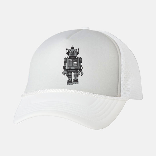 Vintage Robot-unisex trucker hat-wotto