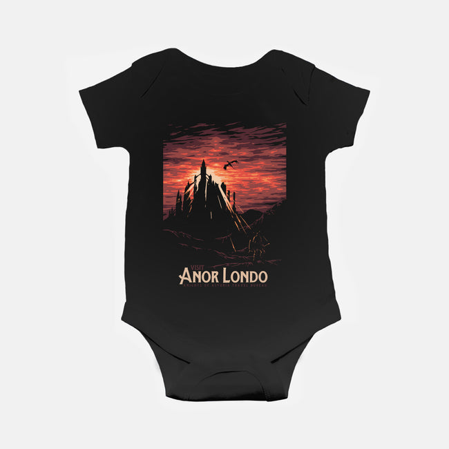 Visit Anor Londo-baby basic onesie-Mathiole