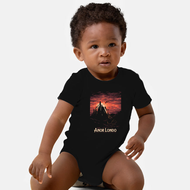 Visit Anor Londo-baby basic onesie-Mathiole