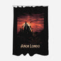 Visit Anor Londo-none polyester shower curtain-Mathiole