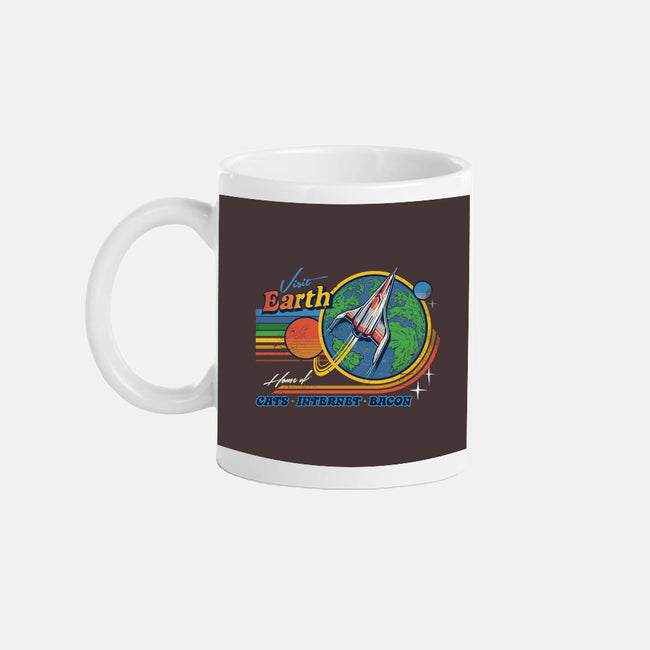 Visit Earth-none glossy mug-Steven Rhodes