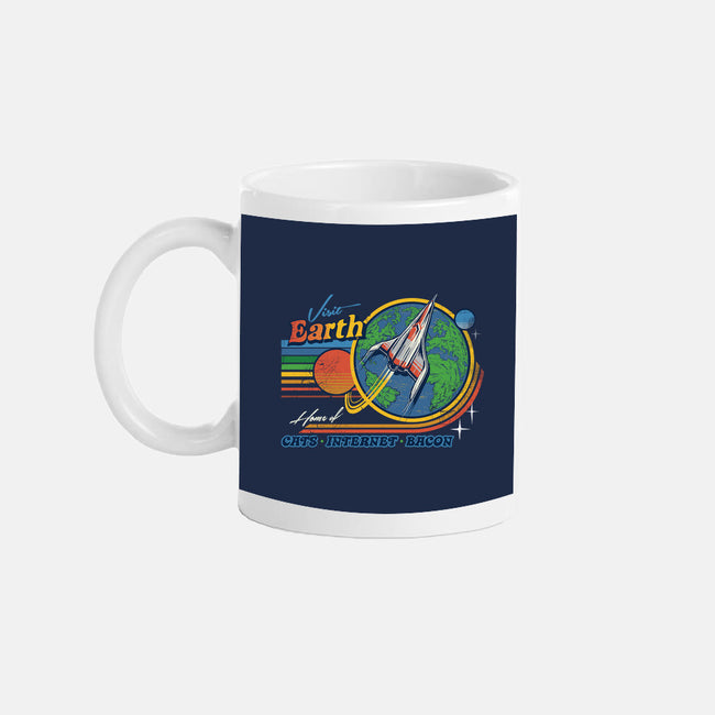 Visit Earth-none glossy mug-Steven Rhodes