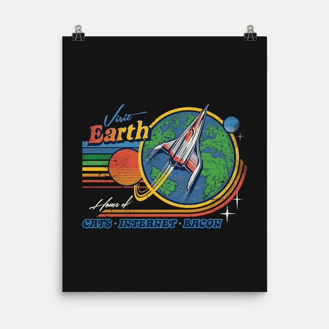 Visit Earth-none matte poster-Steven Rhodes