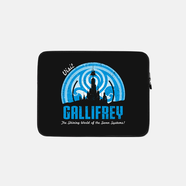 Visit Gallifrey-none zippered laptop sleeve-alecxpstees