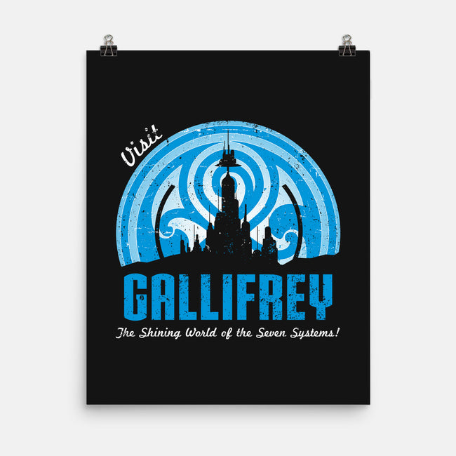 Visit Gallifrey-none matte poster-alecxpstees