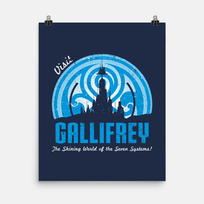Visit Gallifrey-none matte poster-alecxpstees