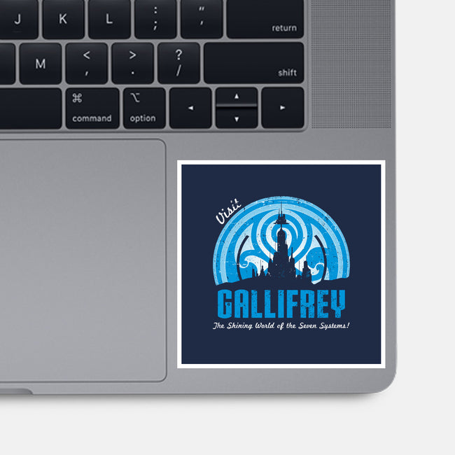 Visit Gallifrey-none glossy sticker-alecxpstees