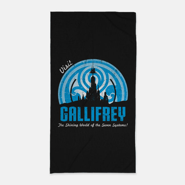 Visit Gallifrey-none beach towel-alecxpstees