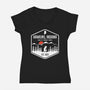 Visit Hawkins-womens v-neck tee-waltermck