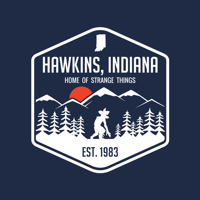 Visit Hawkins-none polyester shower curtain-waltermck