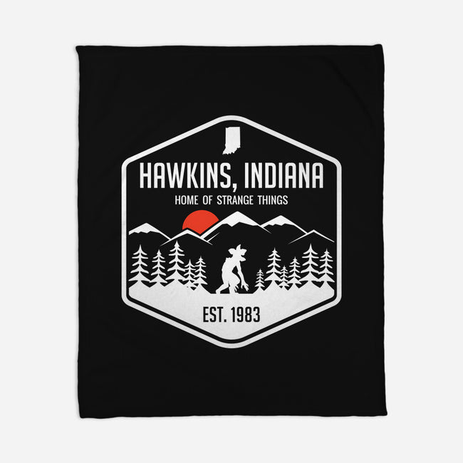 Visit Hawkins-none fleece blanket-waltermck