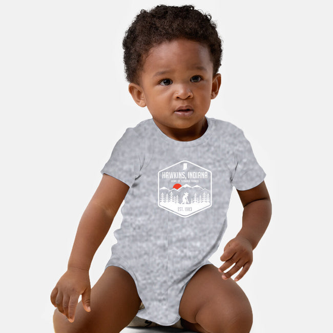 Visit Hawkins-baby basic onesie-waltermck