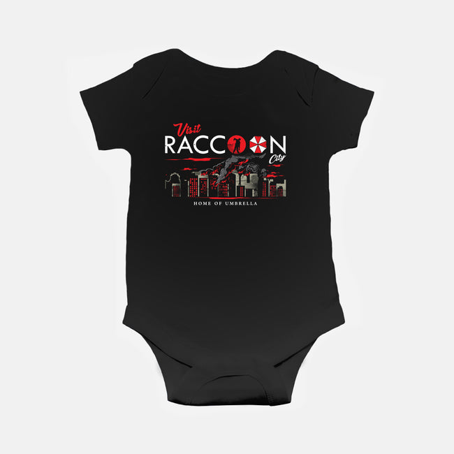 Visit Raccoon City-baby basic onesie-arace