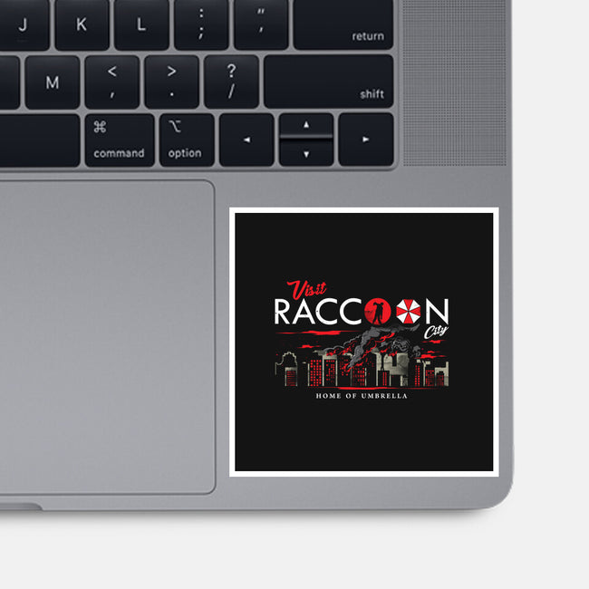 Visit Raccoon City-none glossy sticker-arace