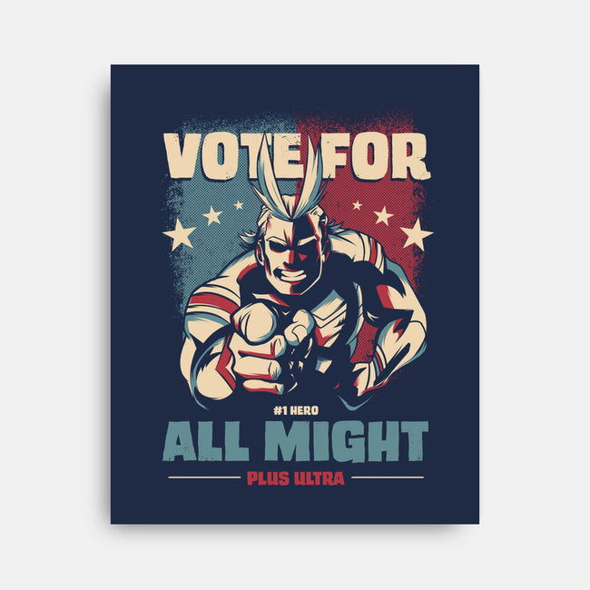 Vote for Plus Ultra!-none stretched canvas-nerduniverse