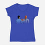 Vulcan Salute-womens v-neck tee-Naolito