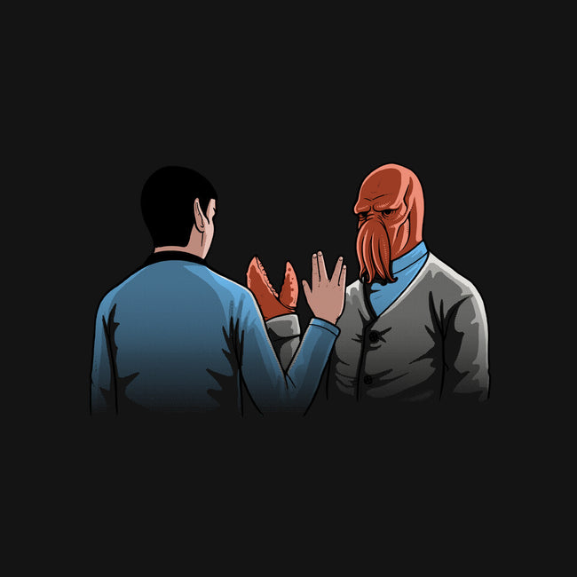 Vulcan Salute-womens v-neck tee-Naolito