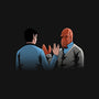 Vulcan Salute-womens v-neck tee-Naolito