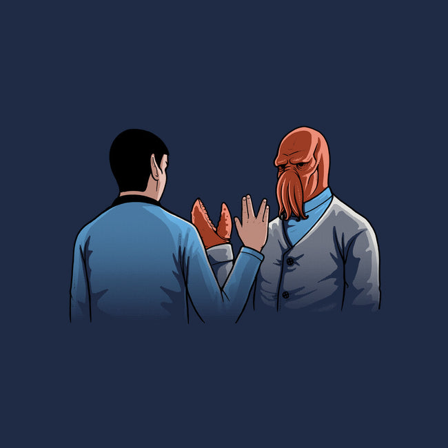 Vulcan Salute-womens v-neck tee-Naolito