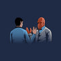 Vulcan Salute-womens v-neck tee-Naolito