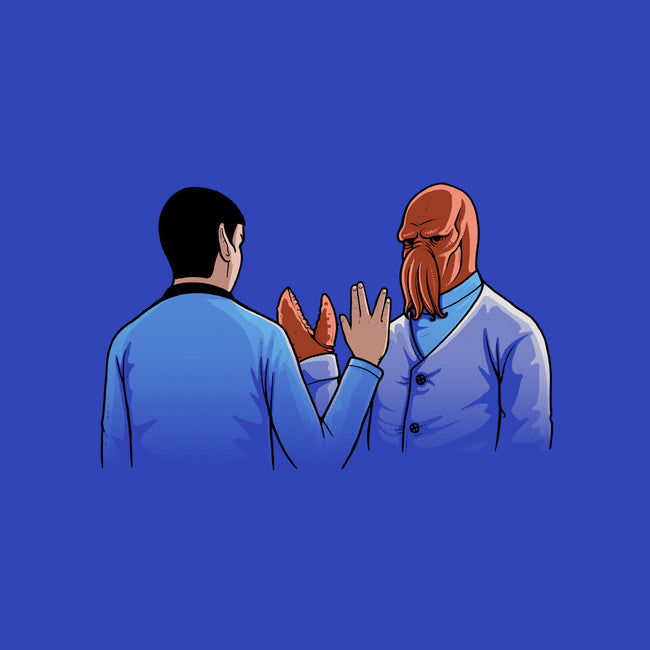 Vulcan Salute-womens v-neck tee-Naolito