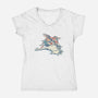 Vultures-womens v-neck tee-tolagunestro