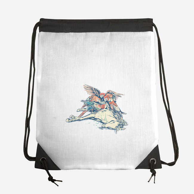 Vultures-none drawstring bag-tolagunestro