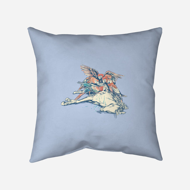 Vultures-none removable cover w insert throw pillow-tolagunestro