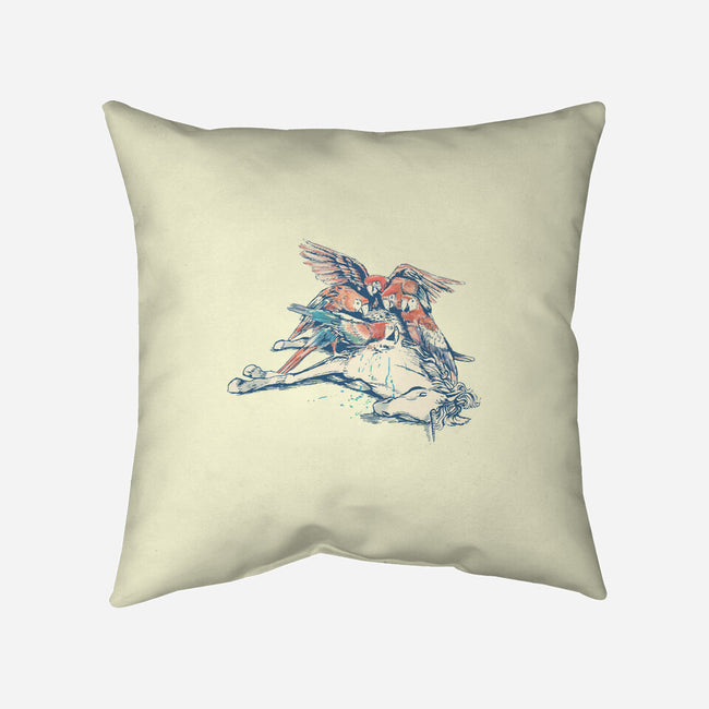 Vultures-none removable cover w insert throw pillow-tolagunestro