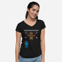 Ugly Cookie!-womens v-neck tee-Raffiti