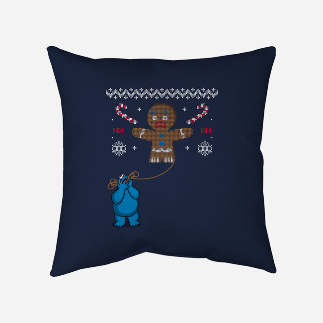 Ugly Cookie!-none removable cover w insert throw pillow-Raffiti