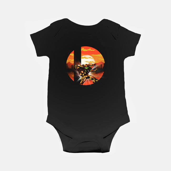 Ultimate Space Hunter-baby basic onesie-dandingeroz