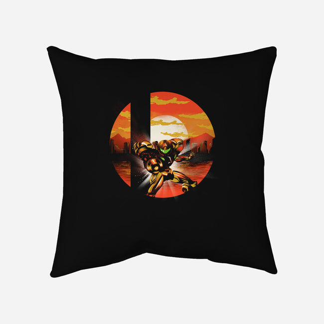 Ultimate Space Hunter-none non-removable cover w insert throw pillow-dandingeroz