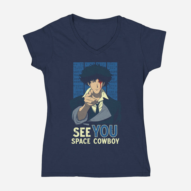 Uncle Spike-womens v-neck tee-adho1982