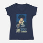 Uncle Spike-womens v-neck tee-adho1982