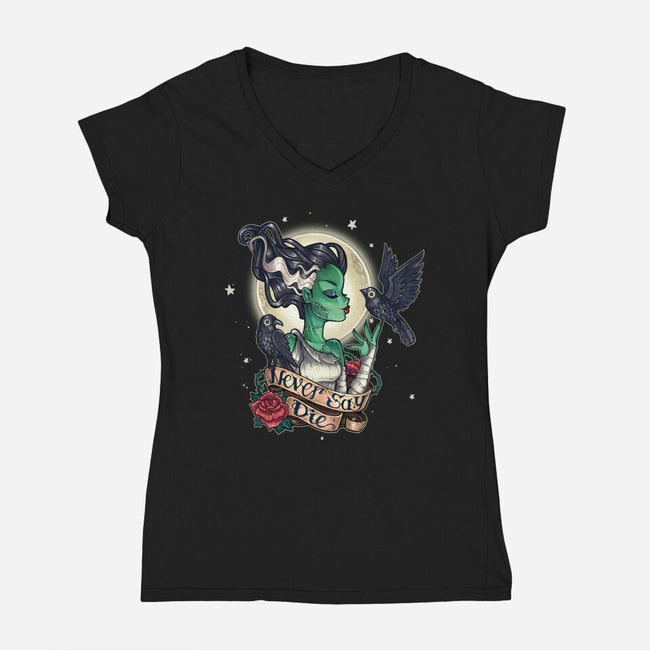 Undead-womens v-neck tee-TimShumate