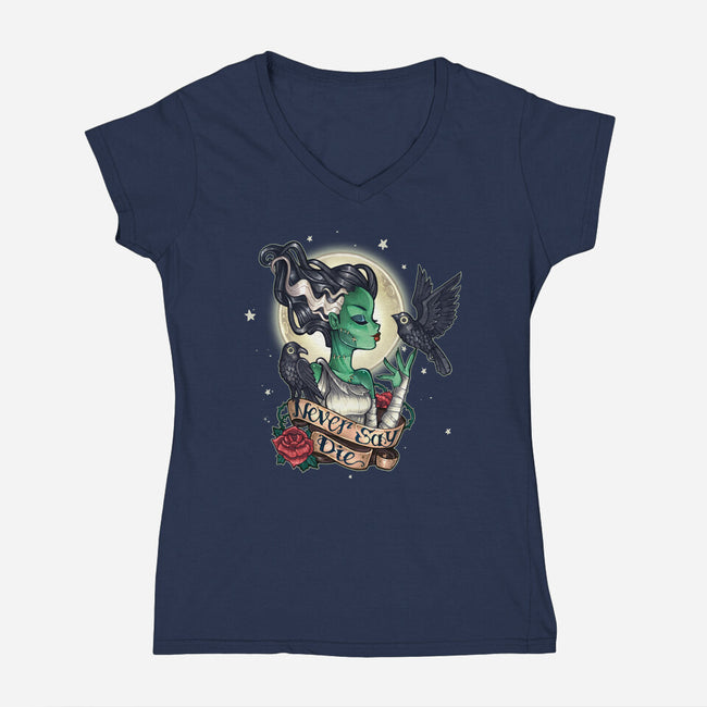 Undead-womens v-neck tee-TimShumate