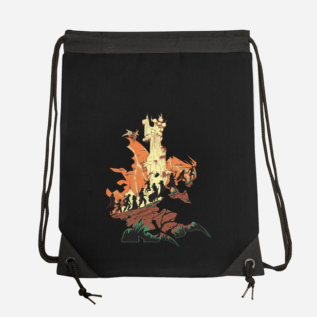 Unfinished Ruin-none drawstring bag-Adams Pinto