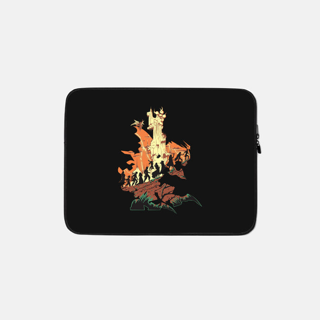 Unfinished Ruin-none zippered laptop sleeve-Adams Pinto