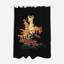 Unfinished Ruin-none polyester shower curtain-Adams Pinto